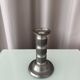 Vintage Norwegian Pewter Candlestick by Haugrud, Model 437