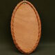 Vintage 39x22cm rattan oval mirror