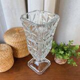 Vase en verre taillé, années 50