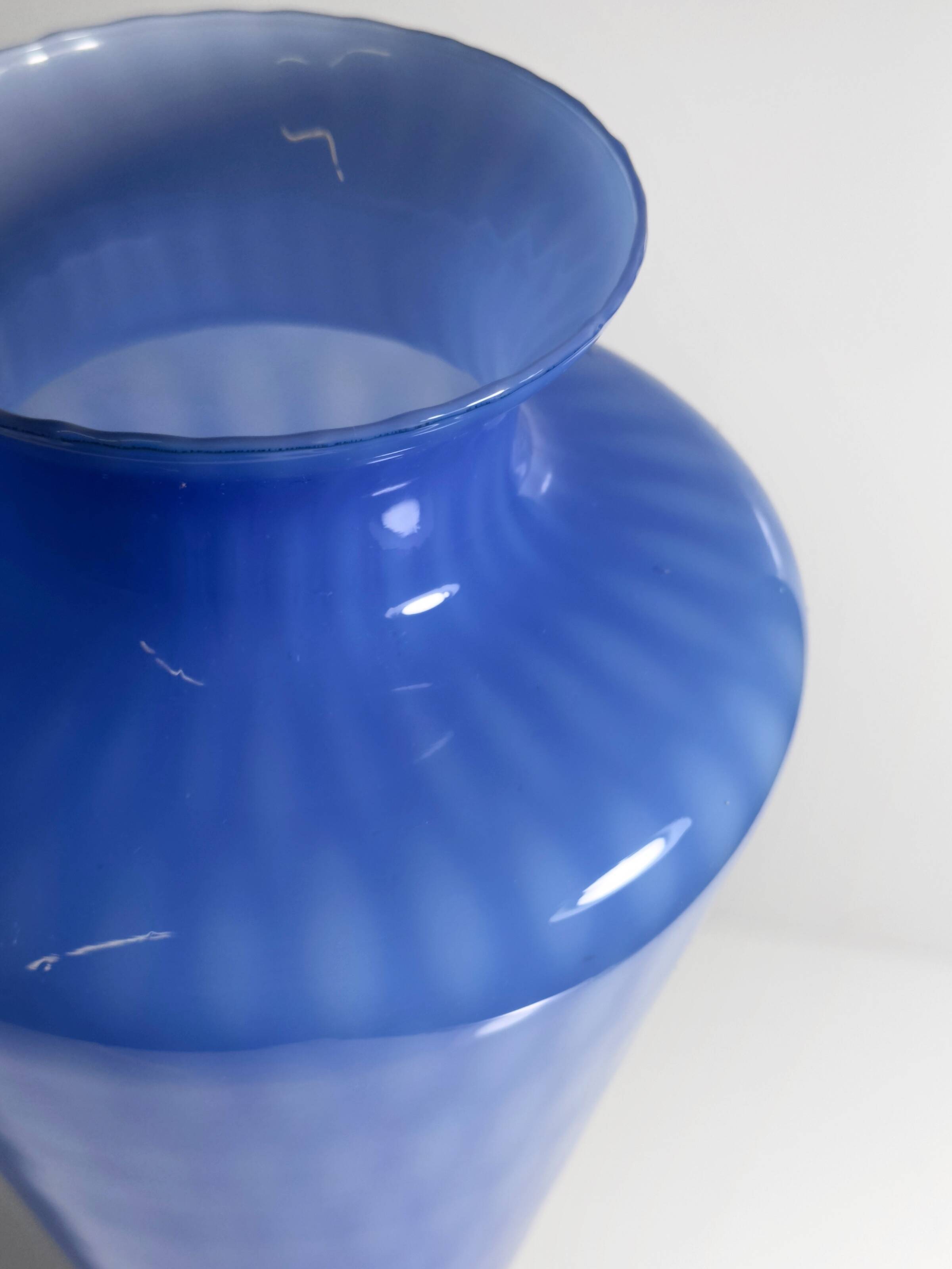 Cobalt Blue Murano Murano Glass Vase - 1960s