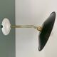 Vintage green enamelled sheet metal wall lamp shade - 3 -