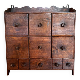 Ancien petit meuble de rangement à tiroirs