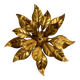 Applique florale vintage dorée Hans Kogl