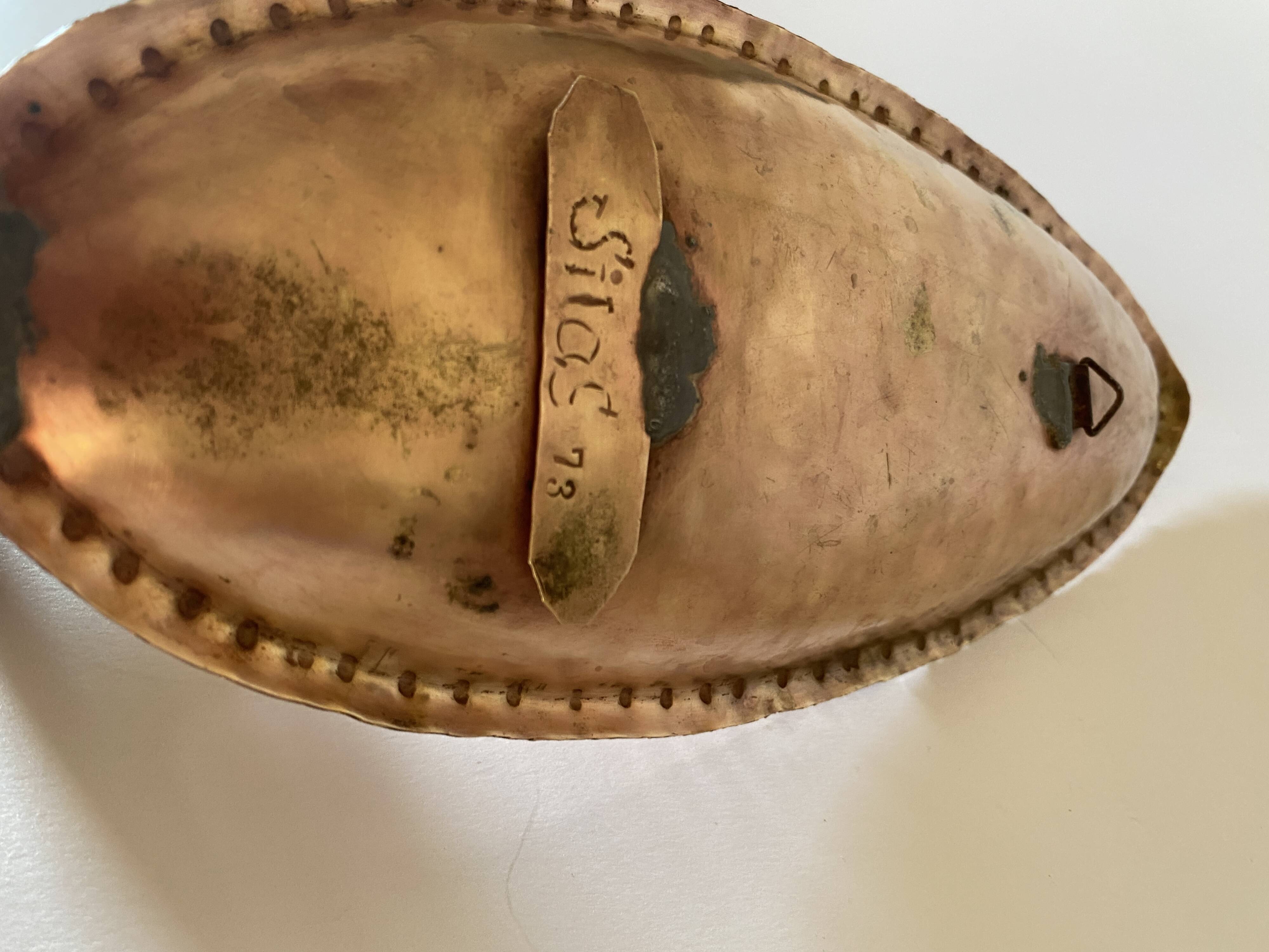 Reflector wall candle holder, brass