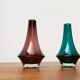 Vases en verre 1379 Mid-Century par Tamara Aladin pour Riihimäki, Finlande, années 1960, lot de 2