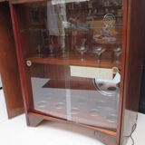 Art deco bar system in walnut
