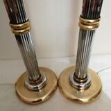 Pair of modernist lamps from the 80s.