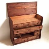 Small piece of professional furniture (watchmaker) 1930s Width 49.5 cm Height 41.5 cm