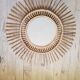 Rattan sun mirror