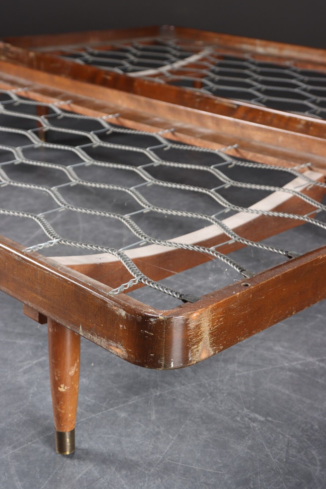 Pair of beech wood daybeds, 1950s