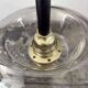 Paire d’appliques vintage en verre fumé