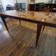 Mahogany dining table varnished year 60