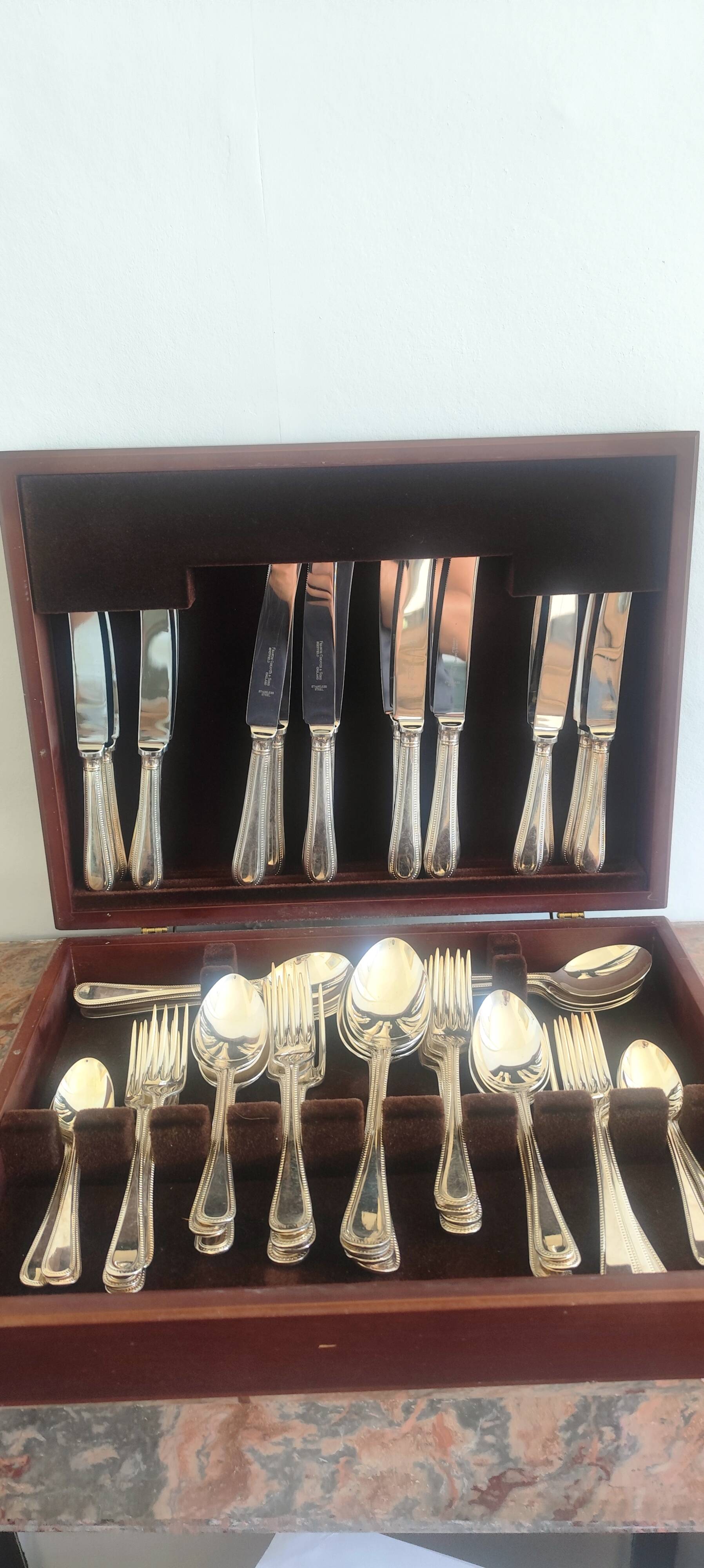 Ensemble de couverts vintage élégant Francis Greaves & Sons Sheffield de 60 pièces – Ori