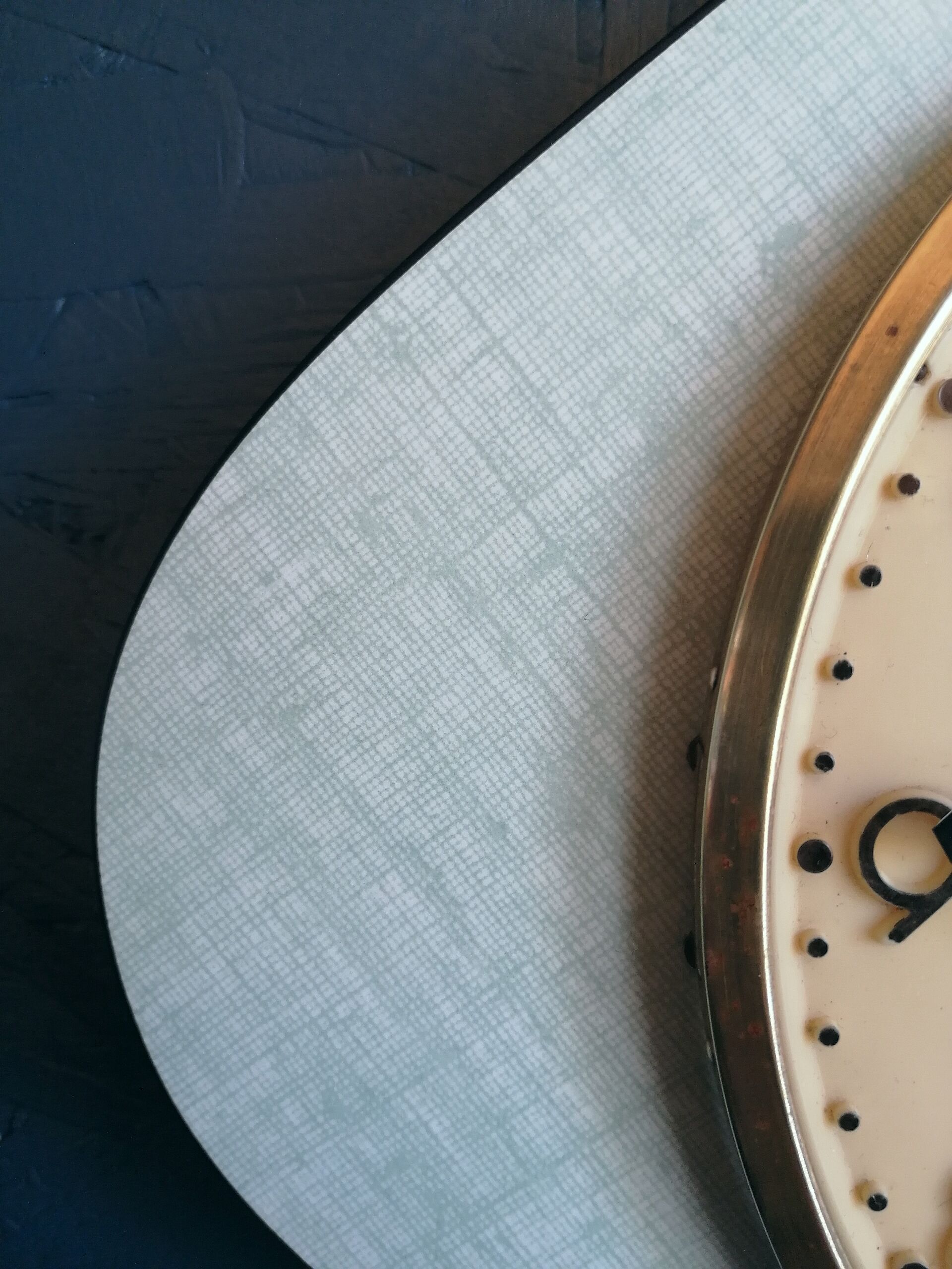 Vintage clock, wall clock "tender green FFR"