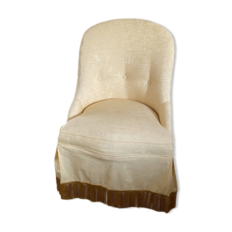 Fauteuil  crapaud à franges