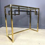 Vintage brass and chrome console by Belgochrom, 1970s