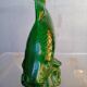 Saint Clement fish in green vintage ceramic
