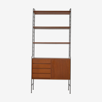 Vintage freestanding teak shelf