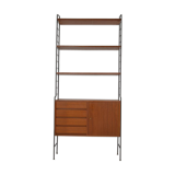 Vintage freestanding teak shelf