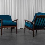 Pair of Scandinavian teak armchairs, 1960