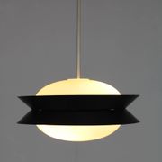 1950s Josef Hurka UFO pendant light for Napako, Czechoslovakia
