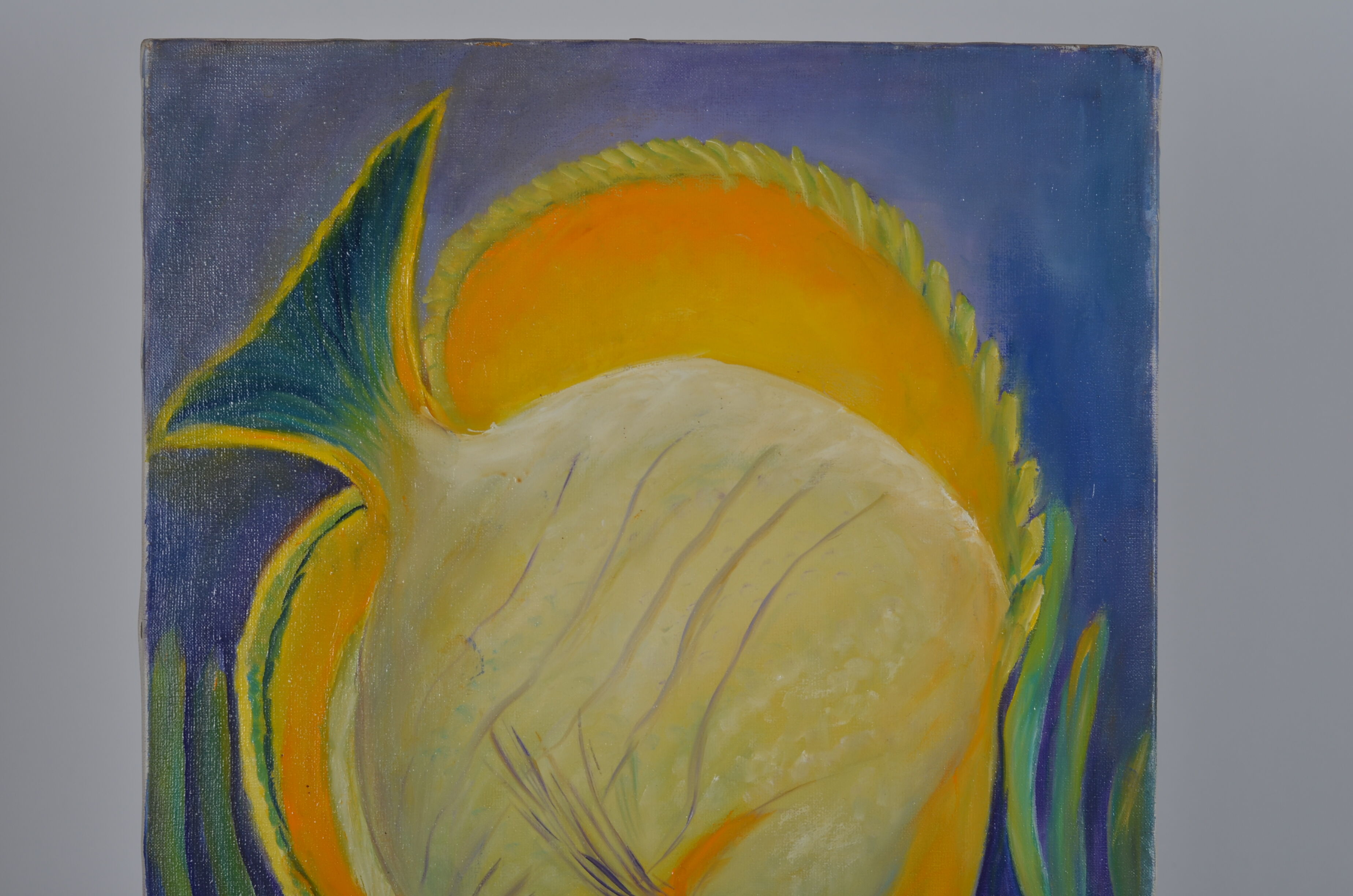 Oil on canvas butterfly fish