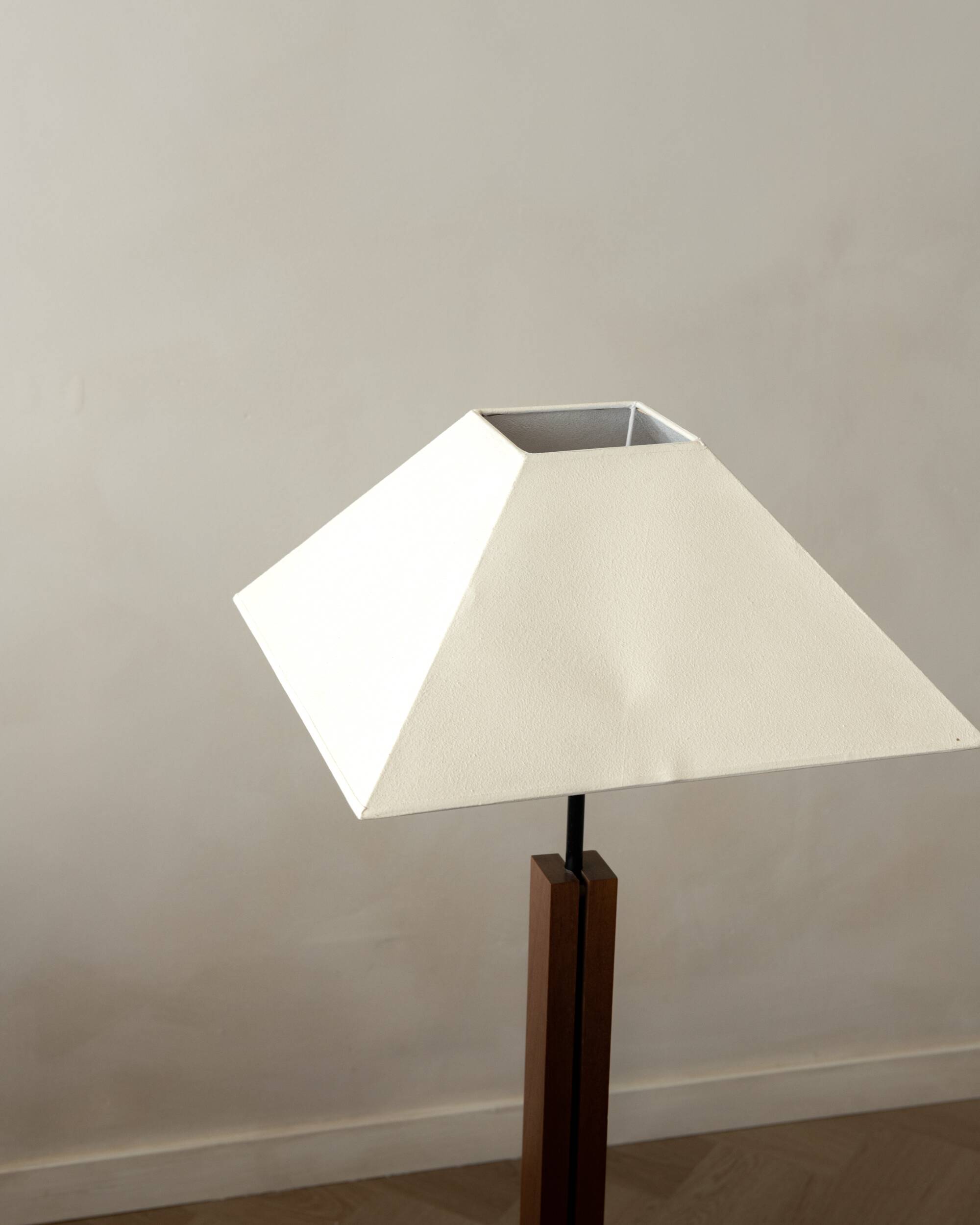 Postmodern Adjustable Wood Floor Lamp by Bellino, 1990s