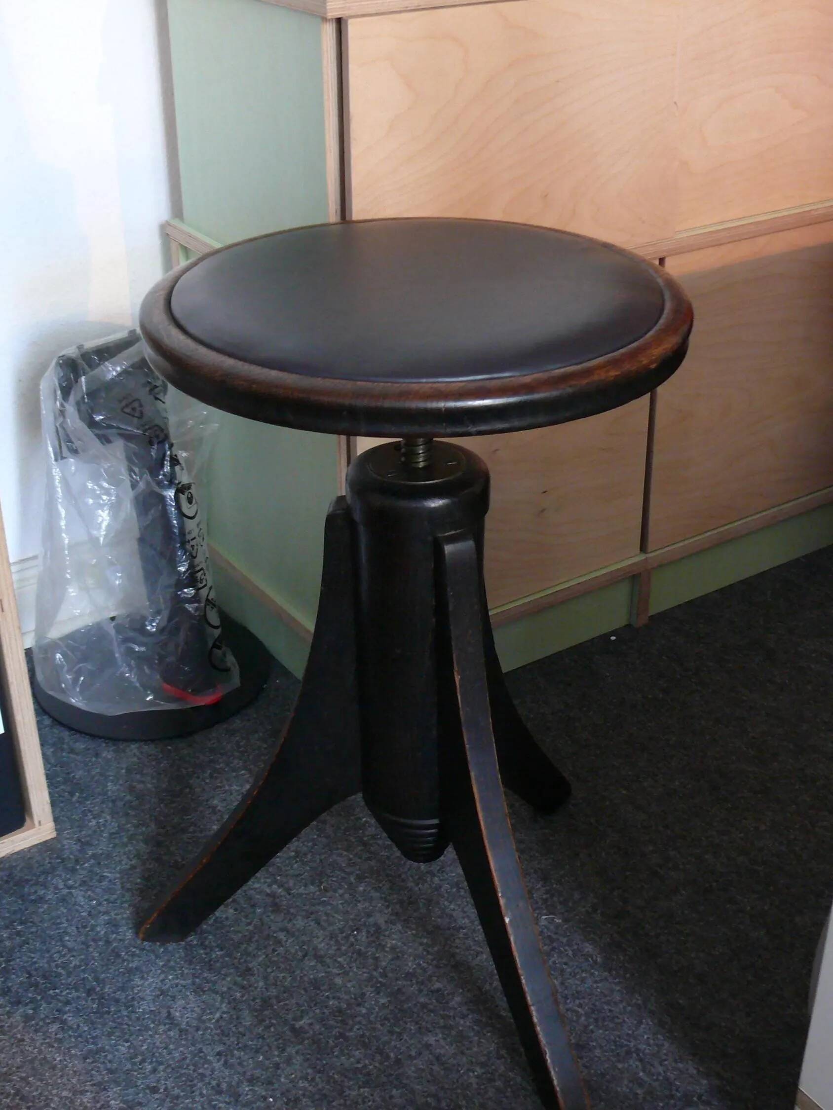 Art Nouveau piano stool, swivel stool, stool - after 1920