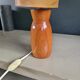 Table lamp with wooden base - dried flowers shade - Ref 1004
