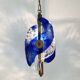 Murano blue glass chandelier suspension. 80 years