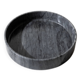 Large vintage marble bowl from the 1970s, dark grey.