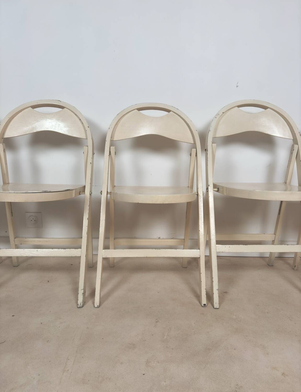 Set of 5 folding chairs from the 1930s by Thonet Mundus.