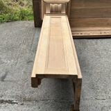 Carved solid oak fireplace mantel