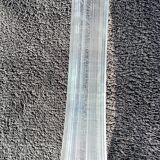 Glass soliflore 40 cm high around 1930 with 6 strips of 3 veins