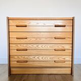 Retro wooden chest of drawers