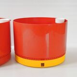 Pair of Round planters by Nena Balsari for Vastill 1970