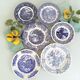 Lot de 6 assiettes de transfert