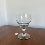 7 verres anciens fait main ciselés