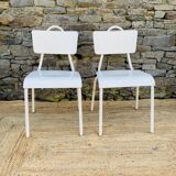 Pair of white chairs