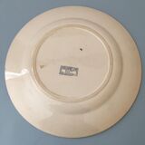 Faience serving dish stamped U & CIE - Sarreguemines, Gooseberry model