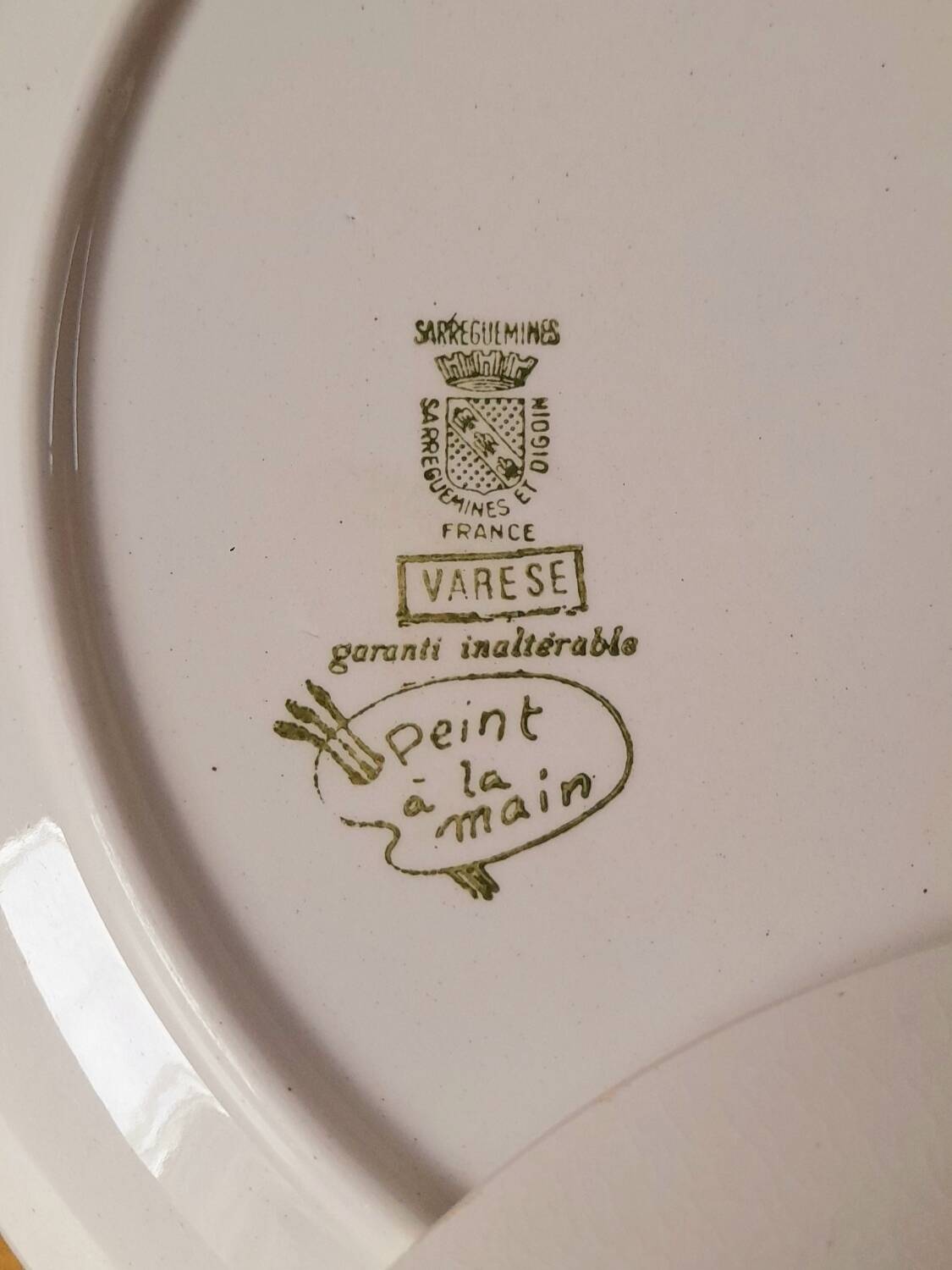 Varese plates, Sarreguemines 1960.