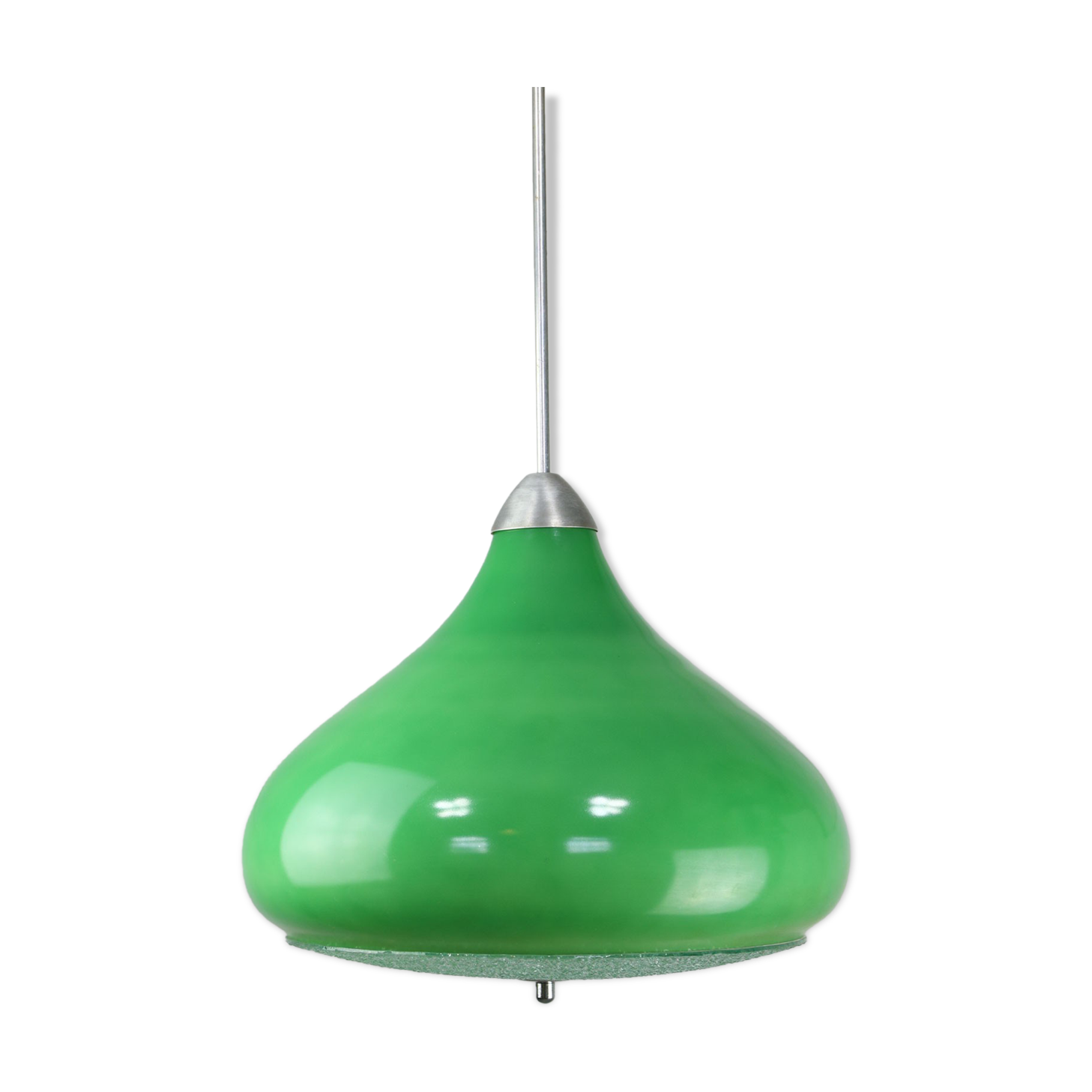 Italian mid-century green glass pendant lamp