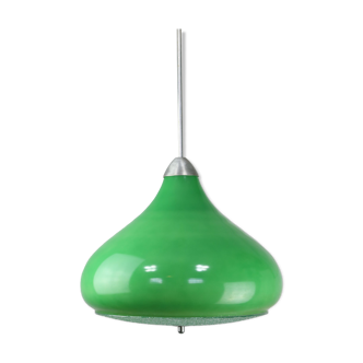 Italian mid-century green glass pendant lamp