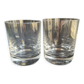 2 Baccarat Perfection whisky glasses stamped
