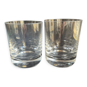 2 Baccarat Perfection whisky glasses stamped