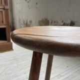 French tripod oak stool 50