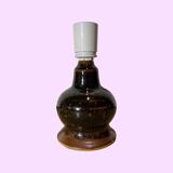 60s Danish Ceramic Desk / Table Lamp Brown Color | Danish Design Ceramic Lighting