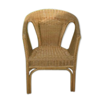 Fauteuil en osier