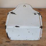 old matchbox in enameled sheet metal