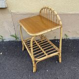 Rattan basket bed & bedside